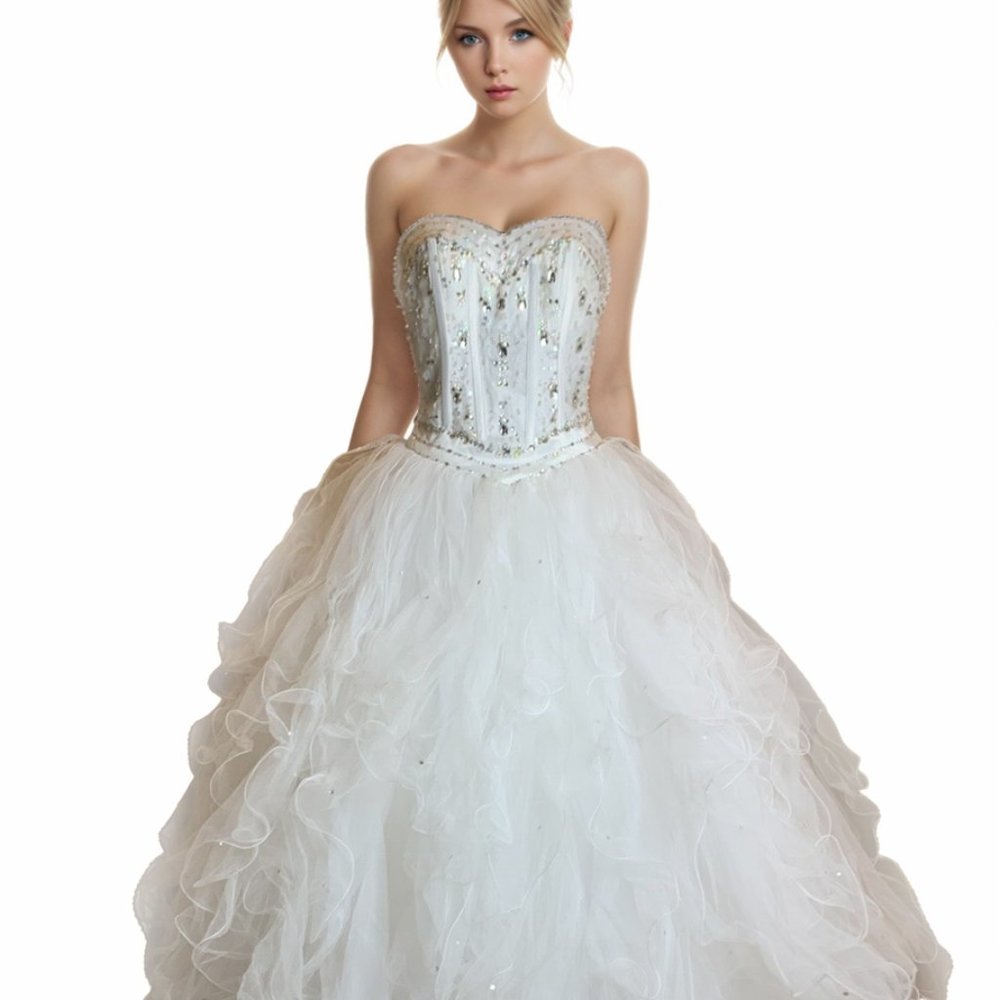 QUINCEANERA  MILITARY BALL SWEET 16 GOWN PAGEANT PROM DANCE MASQUERADE DRESS